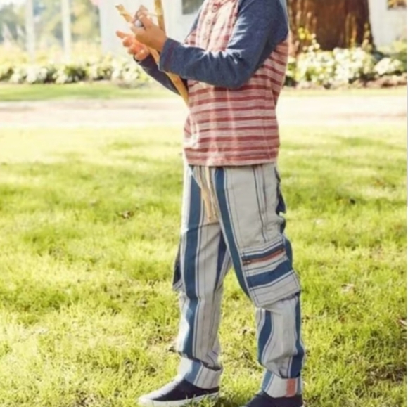 Matilda Jane Other - Matilda Jane x Joanna Gaines Little Rascals Striped Elastic  Cargo Pants Size 2